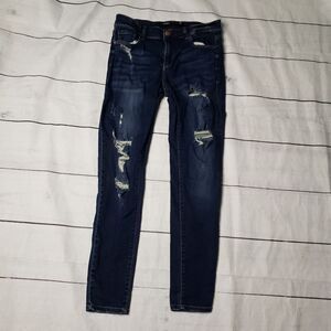 Francesca's Harper Jeans 28 destroyed skinny